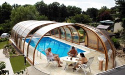 Навес для бассейна из поликарбоната своими руками