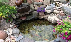 Декоративный пруд из покрышек своими руками